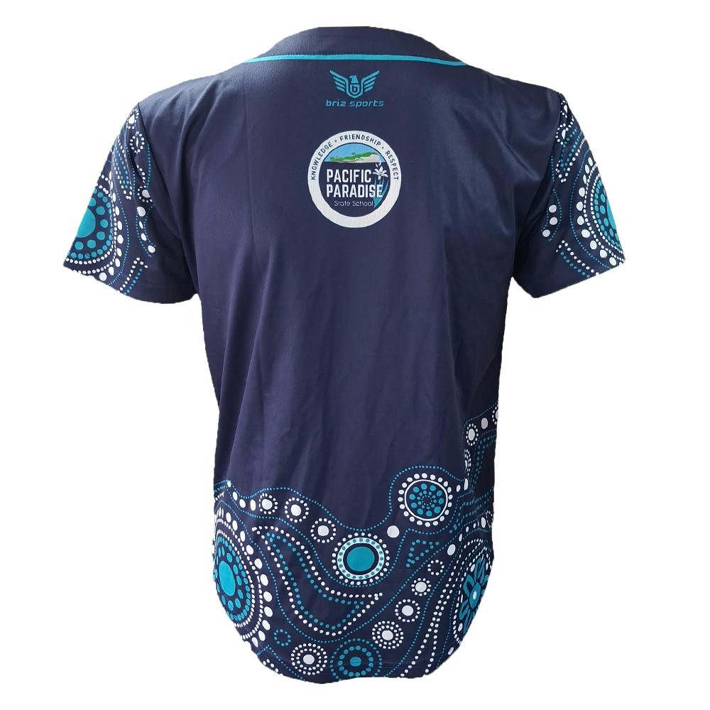 Pacific paradise basball jersery back-26